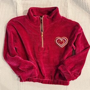 Vince Camuto Ribbed Velour Sweatshirt